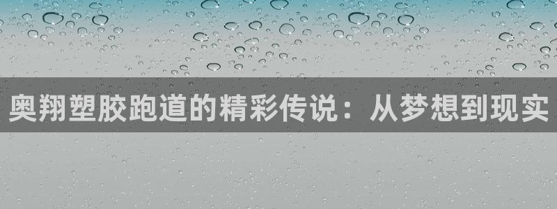 尊龙d88现金旧版本：奥翔塑胶跑道的精彩传说：从梦想到现实